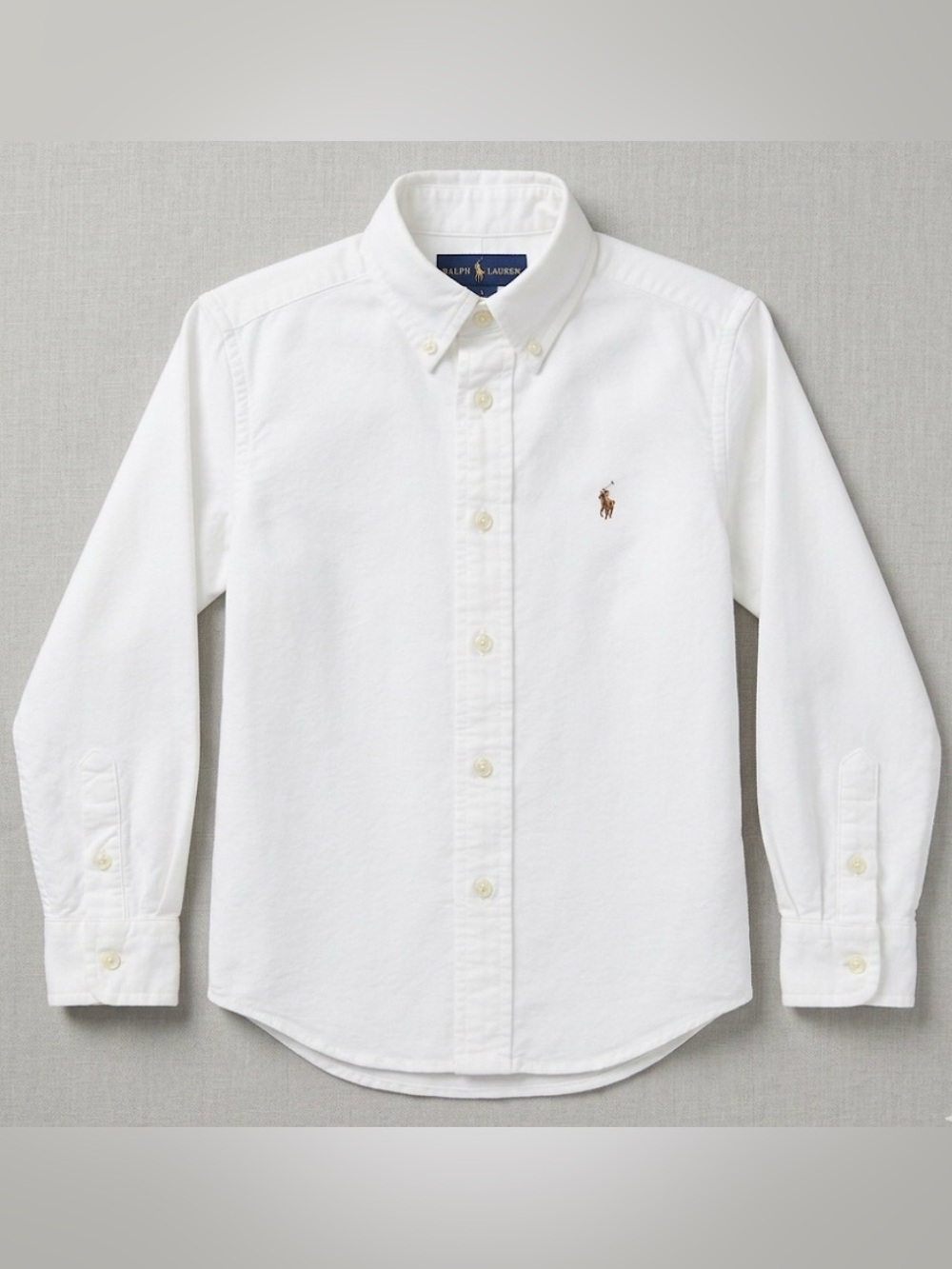 Ralph Lauren | White LS Button Oxford Shirt | 5